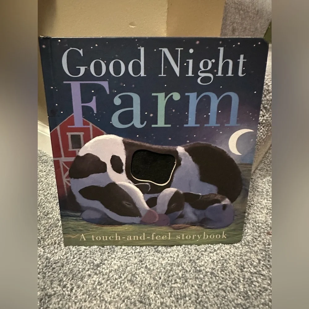5/$25 🐄🦉🐖Good Night Farm Touch + Feel Children's Board Book ~ Patricia Hegarty🐓